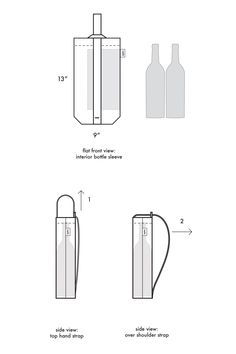 the instructions for how to make a wine bottle