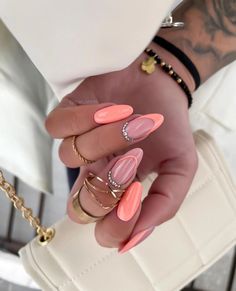 Enchanted Tattoo, Edgy Summer, Chrome Nails Designs, Airbrush Nails, Edgy Nails, Gel Nails Diy, Simple Acrylic Nails, Elegant Nails, Heart Nails