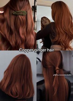 Hair Color Streaks, Ginger Hair Color, Hair Color Auburn, Pretty Hair Color, Copper Hair, Hair Dye Colors, Red Hair Color, Hair Inspiration Color