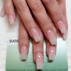 Natural French Nails, Natural Acrylic Nails, Long Square Nails, Her Nails, Neutral Nails, Dip Powder, Nail Arts, Square Nails, Gorgeous Nails