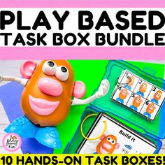 the play based task box bundle includes 10 hands - on task boxes