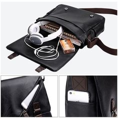 size: 30x23x10cm(LxHxW) Style: Casual Shape: Satchels Pattern Type: Solid Material: High quality PU leather Hardness: SOFT Gender: MEN Exterior: Flap Pocket Dropshipping: Yes Decoration: LOCK Closure Type: Zipper & Hasp Portable Leather Shoulder Bag For School, Leather School Shoulder Bag, Modern Large Capacity Leather Chest Bag, Leather Satchel Chest Bag, Portable Leather Satchel Chest Bag, Modern Portable Leather Shoulder Bag, Men Crossbody Bag, Black Leather Satchel, Bag Vintage