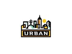 the urban logo is shown on a white background