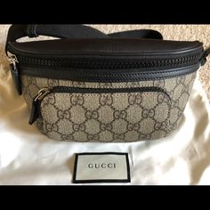 Worn A Handful Of Times Rating: 8.5/10 Neo Vintage Gg Supreme Belt Bag, Gucci Luxury Belt Bag With Gold-tone Hardware, Gucci Luxury Belt With Gold-tone Logo Plaque, Gucci Bag With Gold-tone Hardware In Signature Coated Canvas, Gucci Canvas Bags With Gold-tone Hardware, Bags Gucci, Gucci Bags, Black Tan, Black And Tan