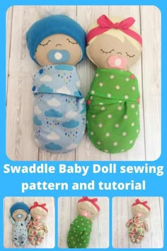 the sewing pattern for this doll is easy to sew, and it's so cute