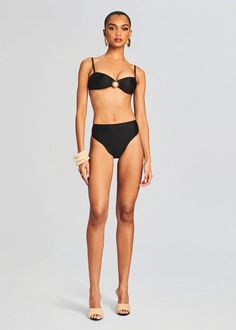 Elevate your poolside glamour with Shani Shemer’s Alba Bottom—a swimwear essential that combines comfort and allure. Featuring a high waist design, this bikini bottom offers both a flattering fit and sophistication, making it an ideal choice for your beach wardrobe. Shown here in Black. 80% Lycra, 20% Elastane Made in Poolside Glamour, Beach Wardrobe, Seductive Style, Australia Clothes, Corporate Chic, Bachelorette Party Bride, Swimwear Trends, Denim Sweater, Frankies Bikinis