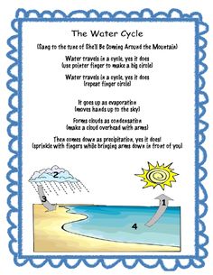 the water cycle worksheet with instructions for kids to learn how to use it