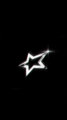 a black background with a white star on it