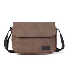 Small-Unisex-Messenger-Bag-brown Brown Everyday Shoulder Briefcase, Casual Brown Laptop Bag With Large Capacity, Brown Crossbody Laptop Bag For Business, Everyday Brown Crossbody Travel Bag, Trendy Brown Bag With Luggage Sleeve, Brown Satchel Shoulder Bag For Business, Casual Business Faux Leather Shoulder Bag, Brown Laptop Shoulder Bag With Luggage Sleeve, Trendy Brown Travel Bag For Everyday Use