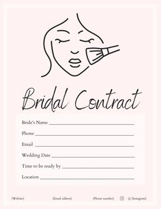 As a makeup artist, I had a difficult time finding a contract that included enough information and space to use for my business. After researching and looking at MANY different contracts, I was able to create a well-organized, detailed Bridal Makeup Contract that you can customize to your own business. I spent weeks making this contract for my own business, and I wish I could have purchased it on here so that is exactly why I am posting it! This contract is a digital file that will be sent to yo Disney Princess Colors, Disney Princess Coloring Pages, Princess Coloring Pages, Braut Make-up, Contract Template, Letter Size, Bridal Makeup, Makeup Artist, Make Up