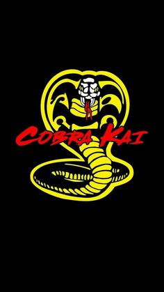 the cobra logo on a black background with red and yellow lettering that reads cobra beat