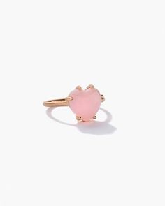 Shop Medium Love Ring Collection 18k Gold | Irene Neuwirth Luxury Pink Heart Ring For Valentine's Day, Elegant Pink Opal Ring, Irene Neuwirth Jewelry, Rings Pink, Rose Gold Rings, Pink Jewels, Irene Neuwirth, Claw Setting, Rose Gold Pink