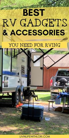 Best RV Gadgets and Accessories needed for the RV Lifestyle Rv Camping Essentials, Rv Hacks Travel Trailers, Rv Camping Accessories, Rv Gadgets, Travel Trailer Accessories, Camping With Teens