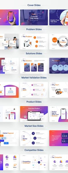 Deckly - Pitch Deck Keynote Presentation Template Problem Solution Slide Design, Pitch Deck Template Design, Creative Pitch Deck Design, Pitch Deck Presentation Design, App Presentation Design, Pitch Deck Design Inspiration, Marketing Pitch Deck, Pitch Deck Startups, Powerpoint Presentation Ideas