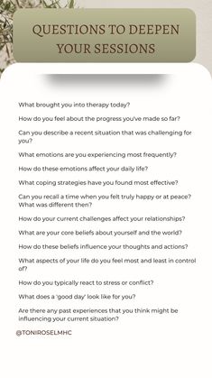 Counseling Questions To Ask, Open Questions Counselling, Initial Therapy Session Questions, Questions To Ask Clients In Therapy, What Is Cbt Therapy, Group Therapy Discussion Questions, Counseling Intake Questions, Resistant Clients In Therapy, Clinical Supervision Topics