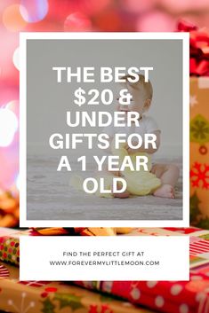 The best gifts for a 1 year old under $20! #giftguide #babygiftguide #giftideas #christmasgifts #christmas #firstchristmas Baby Gift Guide, Healthy Gift, Mommy Blog, Stocking Stuffer Gifts, Christmas Mom, One Year Old, Birthday Gift Ideas, Mom Blogs