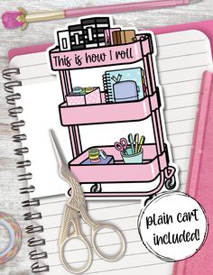 printable planner cart die cut Planner Cart, Happy Planner Printables, Planner Tabs, Pink Planner, Spiral Planners, Planner Dividers, Planner Tips, Craft Planner, Mini Happy Planner