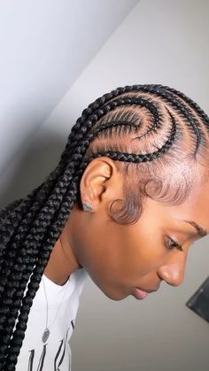 Baddie Braids, Big Box Braids Hairstyles, Edges Hair