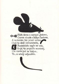 an ink drawing of a mouse with words written on it