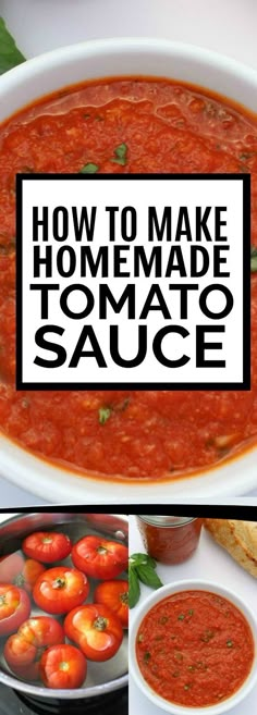 how to make homemade tomato sauce