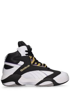 Leather and synthetic upper. Front lace-up closure. Logo details. Rubber sole Reebok Classics, Reebok Sneakers, Sport Swimwear, Sports Sweatshirts, Crossbody Messenger Bag, Sports Accessories, Sports Brands, Swim Accessories, Sport Bag