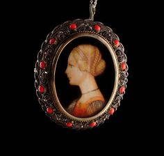 This is a most beautiful hand painted cameo portrait pendant that hangs from a sterling chain. Really quite a gorgeous pendant is also a brooch . This is not a print. It is one that will surely draw attention and bring you many compliments. 9-1-19 Egyptian Revival Jewelry, Portrait Jewelry, Monogrammed Cufflinks, Portrait Necklace, Antique Portraits, Antique Filigree, Art Deco Brooch, Goddess Jewelry, Christian Necklace