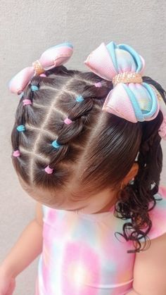 🎀 Helena-Tutoriais de Penteados 🎀 on Reels | Alex Guesta · My Addiction Preschool Hair Styles, School Picture Day Hairstyles For Kids, Short Hair Kids Hairstyles, Easy Toddler Hairstyles Short Fine Hair, Kids Short Hair Styles, Girl Hairdos, Girly Hairstyles