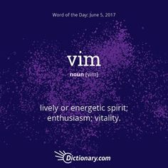 the word of the day is written in purple