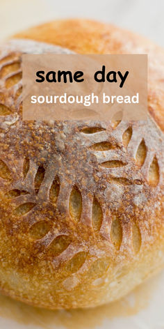 sourdough bread Same Day Bread, Sourdough Bread With Starter, Same Day Sourdough Bread, Bagels Sandwich, Same Day Sourdough, Easy Sourdough Discard Recipes, Best Sourdough Bread, Easy Sourdough Recipes, Beginner Sourdough