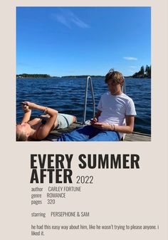 the poster for every summer shows two people sitting on a boat and one is reading