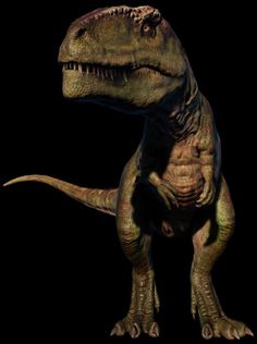 an image of a dinosaur that is in the dark