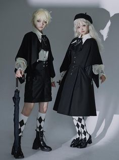 ❤︎ Knight Claw Magic Lolita Prince Cloak Shirt Suspender Dress Set❤︎ Kodona Fashion, Outfit School, Suspender Dress, Art Shirts, Dress Set, Cloak, School Outfits, Beautiful Outfits, Set Dress