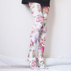 Flower Tights, Retro Romance, Floral Tights, Lookbook Outfits, Tight Leggings, Small Businesses, Tights, Romance, Screen