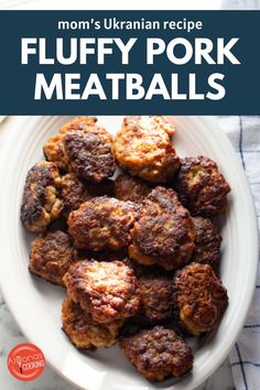 In the mood for pork for dinner? Why not try making these fluffy pork meatballs? Mom’s Pork Meatballs (Kotlety) are one of the fluffiest meat patties you will ever make. With a mixture of ground pork, soaked bread, grated onion, and potato, this easy main dish is an incredible Ukrainian Meatballs recipe. Combine these tasty meatballs with baby potatoes, gravy or mashed potatoes. Click the link to try it out. Meat Patties