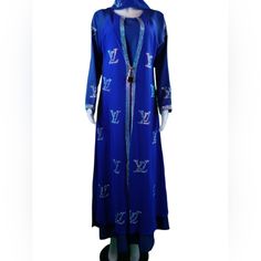 This Dresses Is Coming With One Color And 3 Size Avaliable Size 54,56,58 Elegant Fitted Blue Abaya, Elegant Long Sleeve Blue Abaya, Elegant Blue Long Sleeve Abaya, Blue Long Sleeve Kaftan For Party, Blue Maxi Length Abaya For Spring, Spring Blue Long Sleeve Abaya, Elegant Blue Maxi Dress For Eid, Blue Long Dress For Eid, Blue Fitted Floor-length Abaya