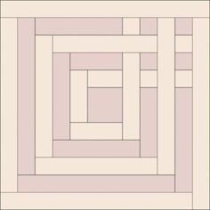 a square and rectangle pattern made up of squares in shades of pink, beige and white