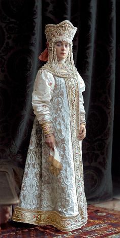 Russian Traditional Dress, Motif Soutache, Royalty Clothing, The Winter Palace, Russian Winter, Colorized Photos