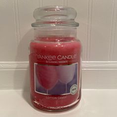 Yankee Candle ‘Cotton Candy’ Candle Brand New!! Cotton Candy Candle, Snowflake Cookie Yankee Candle, Yankee Candle Halloween, Pink Yankee Candle, Candles Yankee, Yankee Candle Cinnamon, Yankee Candle Christmas, Yankee Candle Wax Melts, Yankee Candle Fall