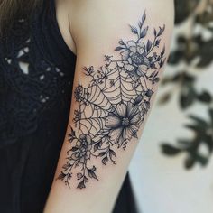 Spider Web Elbow Tattoo Tattoo Vector Collection Tattoo Sleeve Women American Traditional, Herbalism Tattoo, Female Spider Tattoo, Spooky Elbow Tattoos For Women, Spider Web Tattoos On Elbow, Spiderweb Elbow Ditch Tattoo, Spider Web Around Elbow Tattoo, Moth Spider Web Tattoo, Lower Forearm Tattoo Woman