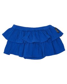 Cobalt blue nappy skirt features a feminine double frill detail. Crafted from 100% cotton linen-look fabric Frill Skirt, Diaper Cover, Cobalt Blue, No Frills, Cotton Linen, Cobalt, Ballet Skirt, Skirt, Fabric