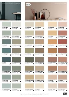 the color scheme for an interior paint scheme