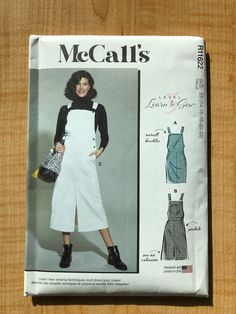 McCalls R11622 M8345 Misses Jumper Dress Patterns Includes 3 Jumper versions and full instructions. Sizes available:  A5 (6-8-10-12-14)       E5 (14-16-18-20-22) Patterns are new and uncut.  Great condition! Ships same or next day! Jumper Dress Pattern, Overalls Dress, Overall Dress, Jumper Dress, Dress Pattern, Dress Patterns, Overalls, Jumper, Bathing Beauties