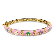 Pink and Colorful Flowers Kids Bracelet by Kury - Available at SHOPKURY.COM. Free Shipping on orders over $200. Trusted jewelers since 1965, from San Juan, Puerto Rico. Kids Bangles, Kids Bracelet, Princess Core, Pirate Treasure, Bronze Earrings, Kids Bracelets, Jewelry Accessories Ideas, My Gift, Jewelry Fashion Trends