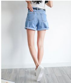 FREE SHIPPING Denim Shorts With Pockets JKP524 High Waist Casual Jean Shorts With Button Closure, Spring Denim Blue Shorts With Button Closure, Casual Button Closure Cutoff Jean Shorts, High Waist Jeans With Button Closure For Summer, Casual Blue Jean Shorts With Button Closure, Blue Casual Jean Shorts With Button Closure, Trendy Jeans With Button Closure For Summer, Trendy Summer Jeans With Button Closure, Casual High Waist Denim Jean Shorts