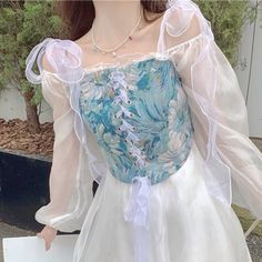 S Bust 82cm Shoulder 34cm Length 29cm Waist 64CMM Bust 86cm Shoulder 35cm Length 30cm Waist 67CML Bust 90cm Shoulder 36cm Length 31cm Waist 70CM Size S - Weight: 40 kg - 45 kgSize M - Weight: 45 kg - 50 kgSize L - Weight: 50 kg - 55 kg Material: COTTON & PolyesterDecoration: BandageItem Type: TopsTops Type: CamisFabric Type: Blended Fitted Overbust Spring Corset, Spring Long Sleeve Fitted Corset, Spring Party Corset In Balletcore Style, White Long Sleeve Corset For Spring, Spring Costume Party Fitted Corset, Blue Overbust Corset For Spring, Spring Costume Party Sleeveless Corset, Spring Blue Corset, Spring Sleeveless Corset For Costume Party