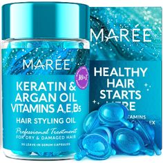 MAREE Hair Styling Oil - No Rinse Conditioner for Frizzy Dry & Damaged Hair - Keratin Treatment