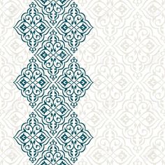 an abstract blue and white wallpaper with intricate designs on it stock photo - 13879