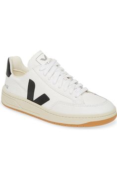 Veja V-12 Sneaker (Women) | Nordstrom Gender Inclusive, Hummel Sneaker, Recycle Plastic Bottles, Leather Sneakers, Womens Sneakers, Take That, Nordstrom, Sneakers, Free Shipping