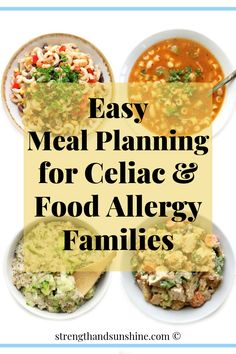 easy meal planning for celiac and food allergy families