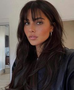 Brown Hair Bangs, Wispy Bangs, Penteado Cabelo Curto, Hair Inspiration Color